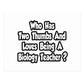 Biology Teacher Jokes Postcards | Zazzle