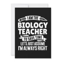 biology teacher - of course im awesome holiday card biology teacher - of course im awesome holiday card