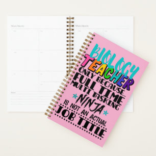 Biology Teacher Only Because Full Time Multi Planner