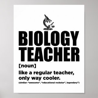 Biology Teacher | Science Biology Scienctist Gift Poster