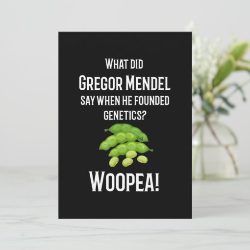 biology teacher science joke , nerdy humor gift holiday card Zazzle