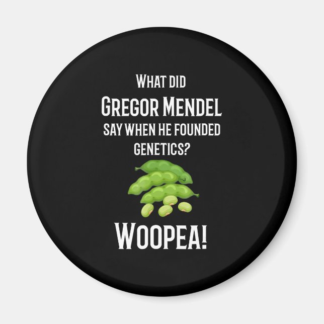 biology teacher science joke , nerdy humor gift magnet (Front)
