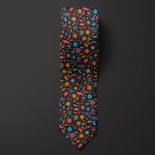 Biology Teacher Wonderful World of Microbes Neck Tie