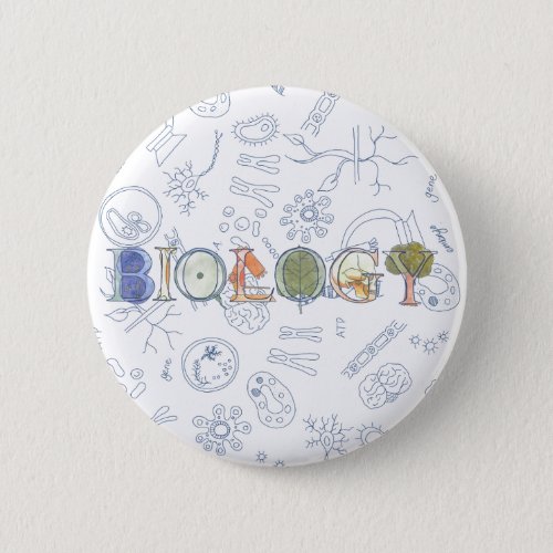 Biology typography and diagrams button