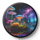 Bioluminescent Alien Mushrooms on A Distant Planet LED Sign (Lights Off)