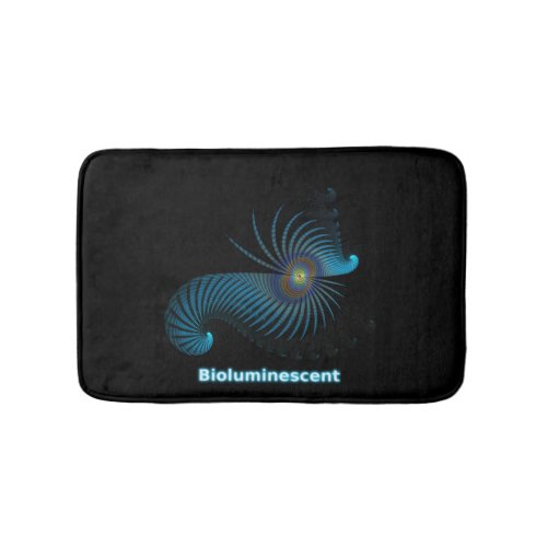 Bioluminescent Alien Sea Creature Bathroom Mat