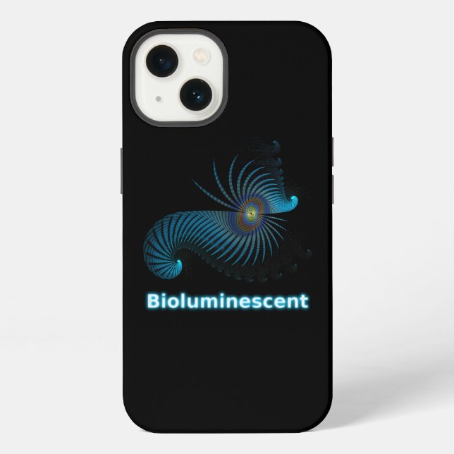 Bioluminescent Alien Sea Creature Iphone Case (Back)