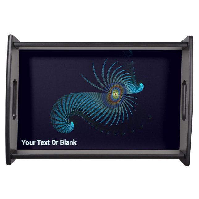 Bioluminescent Alien Sea Life Serving Tray (Front)