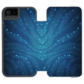 Bioluminescent Blue Alien Skin Pattern - Avatar iPhone SE/5/5s Wallet Case