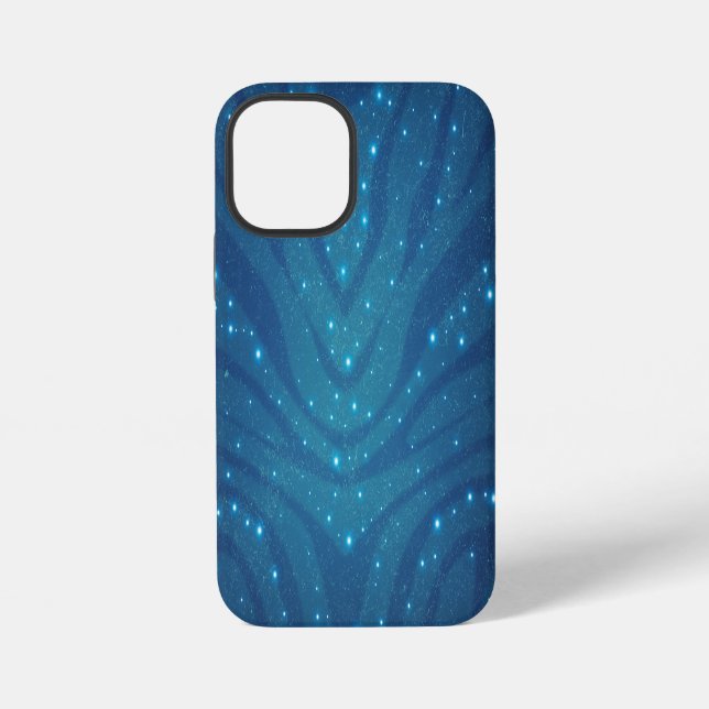 Bioluminescent Blue Alien Skin Pattern - Avatar iPhone Case (Back)
