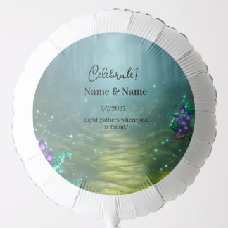 Bioluminescent Elegance Wedding Collection Balloon