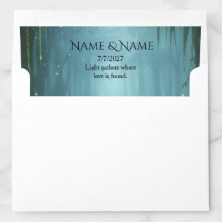 Bioluminescent Elegance Wedding Collection Envelope Liner