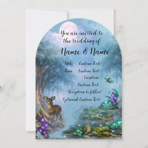 Bioluminescent Elegance Wedding Collection Invitation