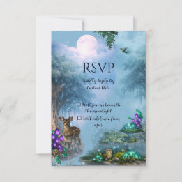 Bioluminescent Elegance Wedding Collection RSVP Card