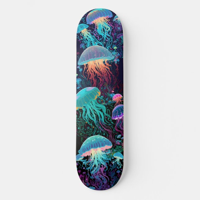 	Bioluminescent Jellyfish Skateboard (Front)