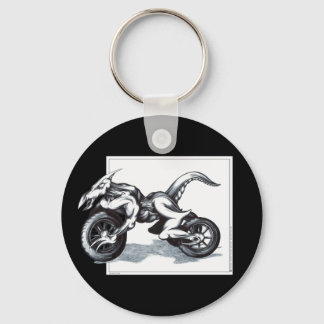 Biomechanical Draconic Trike Keychain