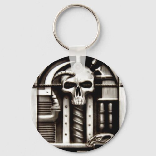 Biomechskull Keychain