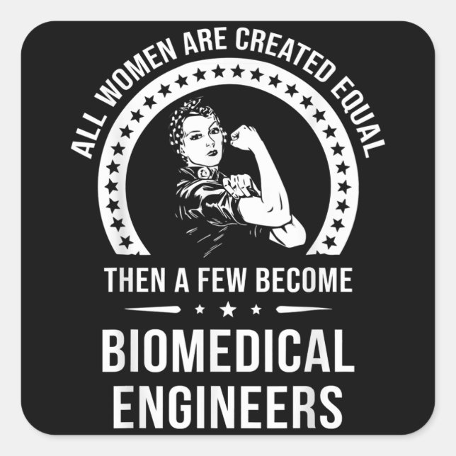 Biomedical Engineer For Women Biomedical Engineer Square Sticker (Front)