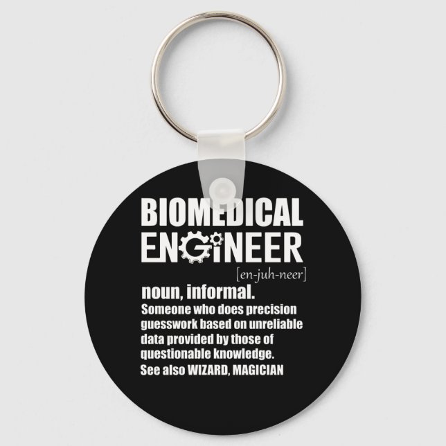 Biomedical Engineer Meaning TShirt Keychain (Front)