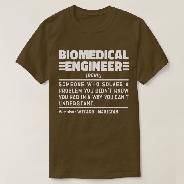 Biomedical Engineer Noun Engineering Personalized T-Shirt (Design Front)