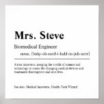 Biomedical Engineer Personalized Gift Poster at Zazzle