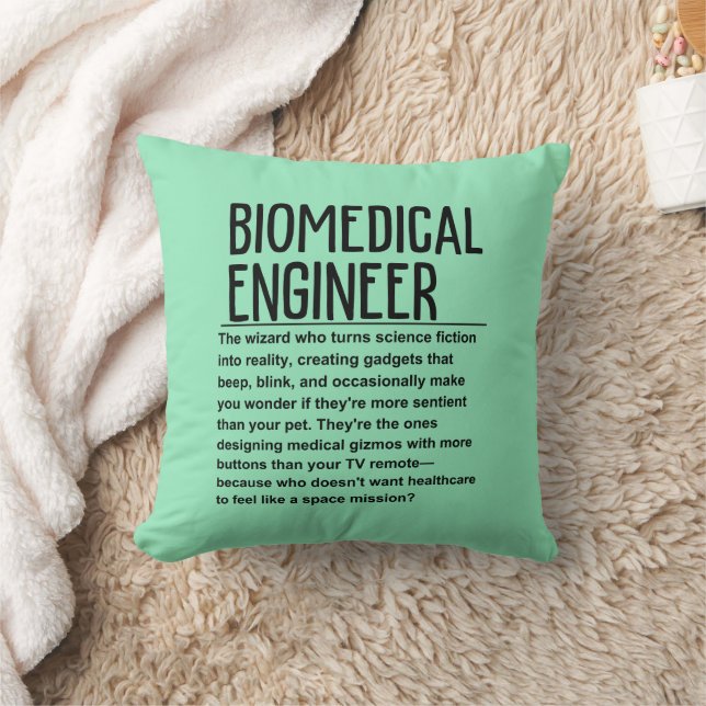 Biomedical engineer throw pillow (Blanket)