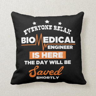 Biomedical engineering apparel Lab lovers gifts Throw Pillow