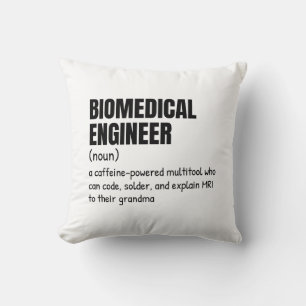 Biomedical Engineering Genius Definition Throw Pillow