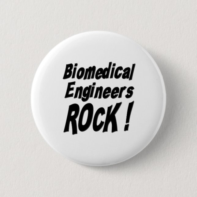 Biomedical Engineers Rock! Button (Front)
