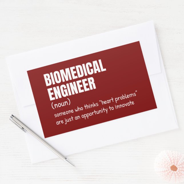 Biomedical Scientist Definition Humor Rectangular Sticker (Envelope)