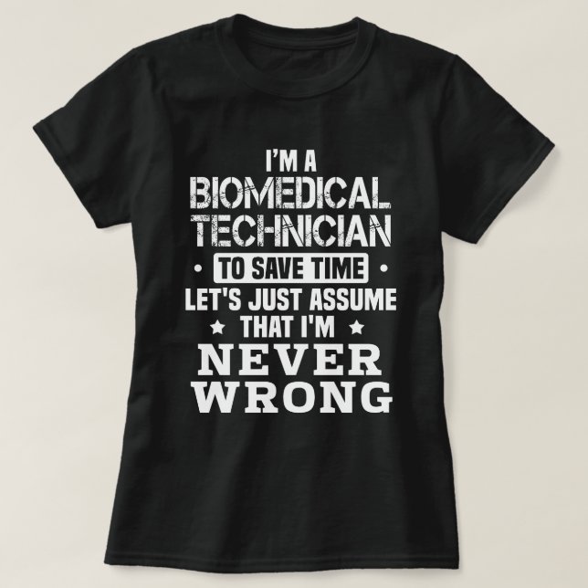 Biomedical Technician T-Shirt (Design Front)