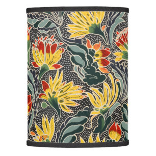 Biomorphic Natural Floral Print Lamp Shade