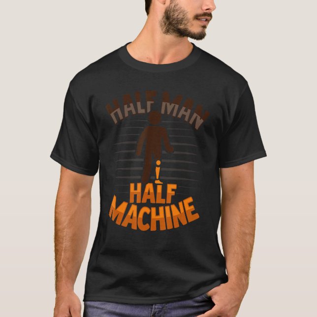 Bionic Amputee Joke Leg Prosthetic for a Leg Amput T-Shirt (Front)