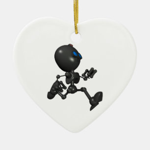 Bionic Boy 3D Robot - Running - Original Ceramic Ornament