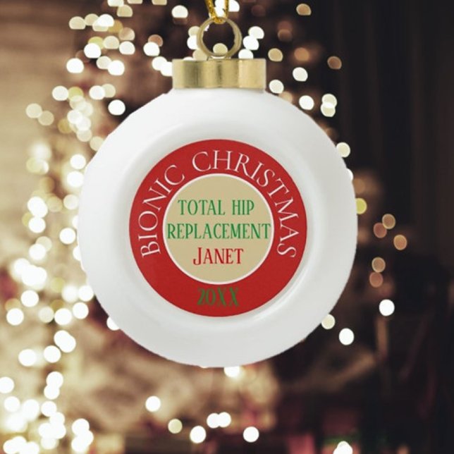Bionic Christmas (hip replacement) ornament (Creator Uploaded)