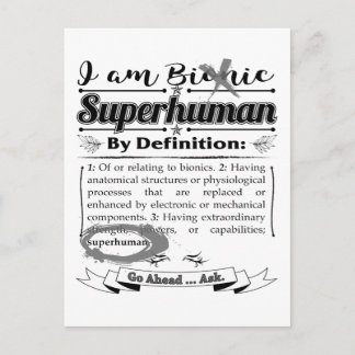 Bionic Declaration Postcard