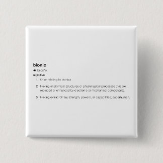 Bionic Definition in Black Button
