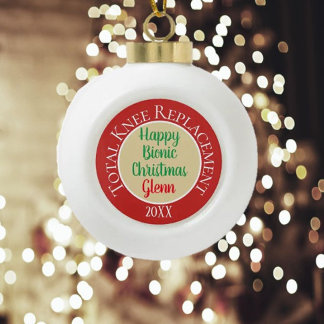 Bionic (knee replacement)Christmas ornament
