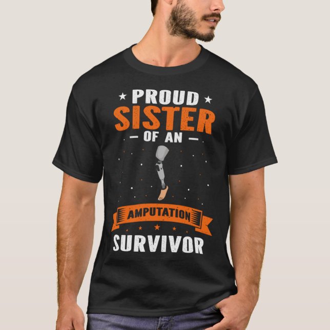 Bionic Leg Theme and Amputation Survivor Theme T-Shirt (Front)
