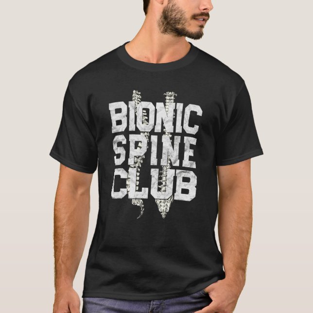 Bionic Spine Surgery Lumbar Spinal Fusion Back Rec T-Shirt (Front)