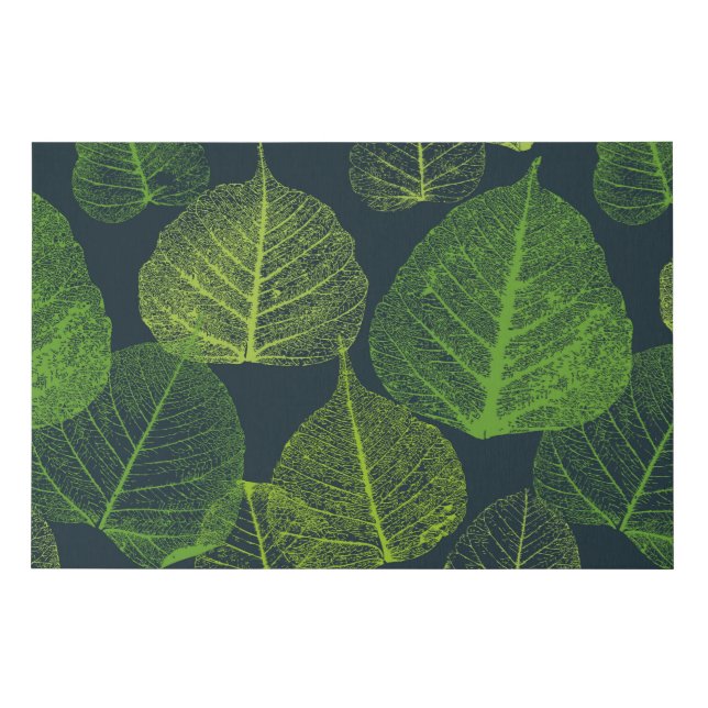 Biophilic Aesthetic Skeleton Leaves  Faux Canvas Print (Front)