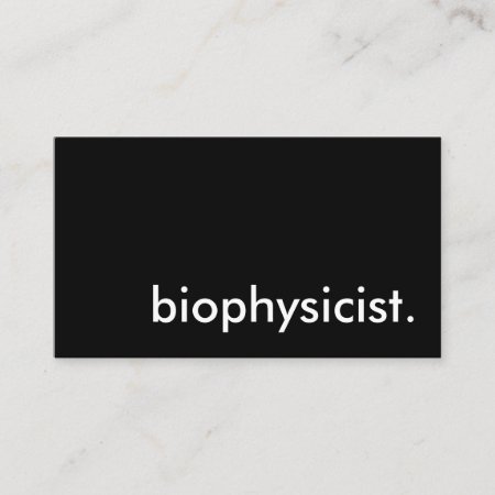 Biophysicist Business Card