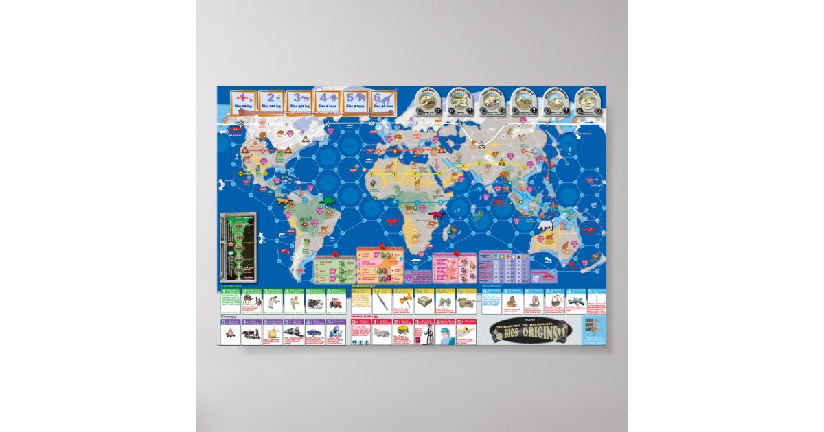 Bios-Origins Poster Map | Zazzle
