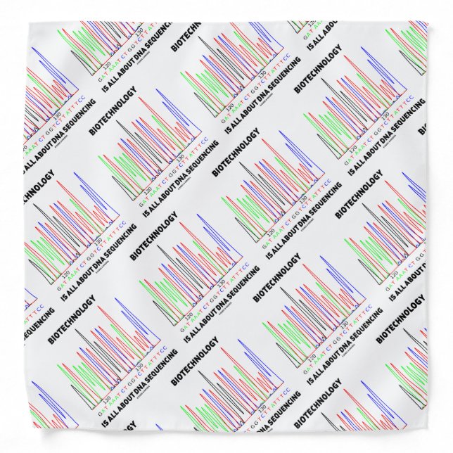 Biotechnology Is All About DNA Sequencing Bandana (Front)