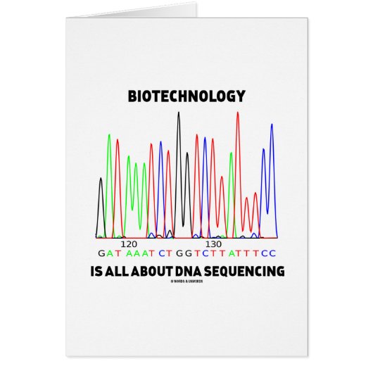 Biotechnology Is All About DNA Sequencing Cards (Front)