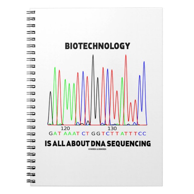 Biotechnology Is All About DNA Sequencing Notebook (Front)