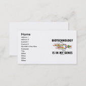 Biotechnology Is In My Genes (DNA Replication) Business Card (Front/Back)