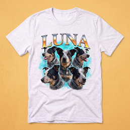 Bipabop Classic Pet Photo Collage Lightning Tri-Blend Shirt