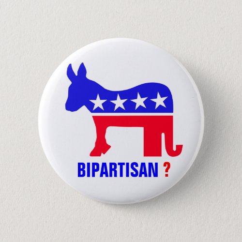 Bipartisan Animal Pinback Button