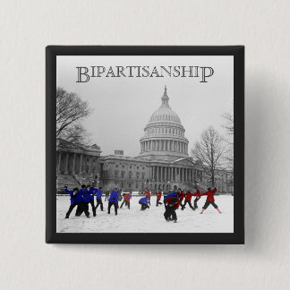 Bipartisan Snowball Fight Button